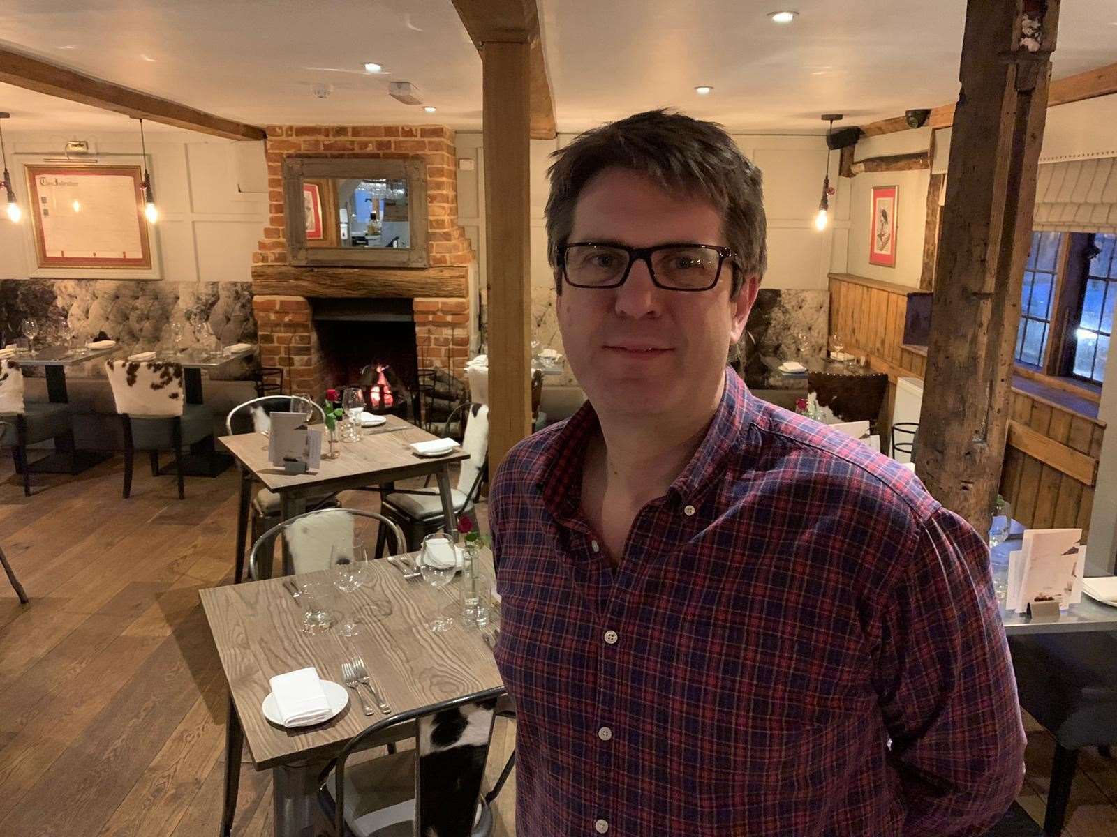 Marc Bridgen of The Dog at Wingham, which was voted sixth in the hidden gems category of the Tripadvisor Travellers' Choice awards