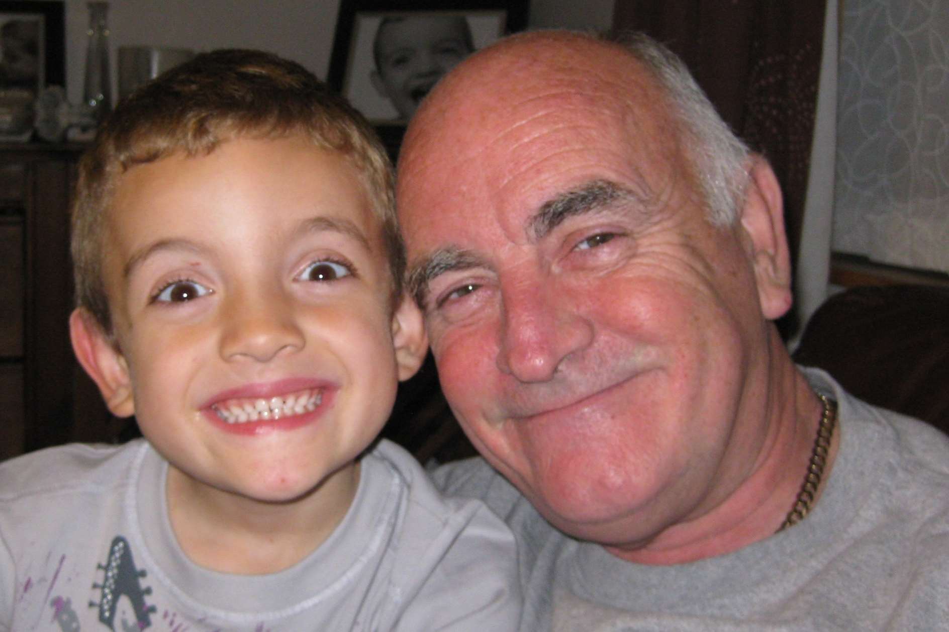 Dave with his grandson Callum