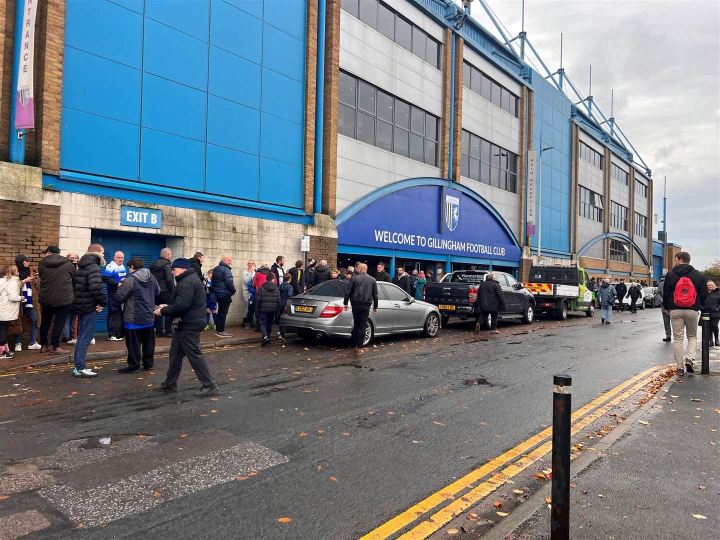 A man has been charged after making an alleged racist gesture at Priestfield Stadium
