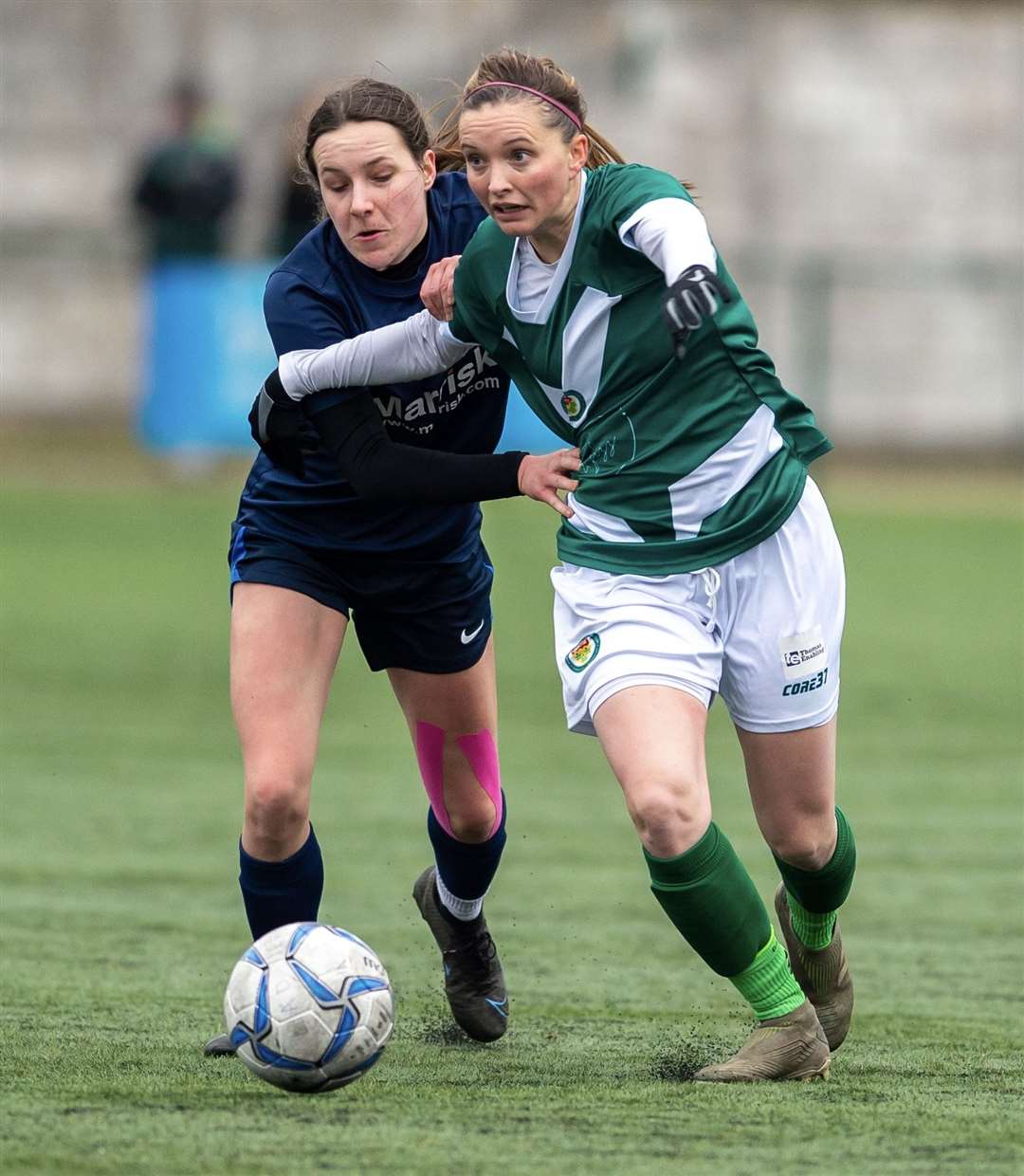 Semi-final action from the ladies' win over Richmond Park. Picture: Ian Scammell