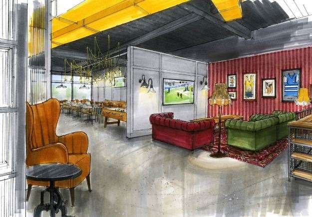 The sports bar will also have three self-pour beer booths - a first for Ashford