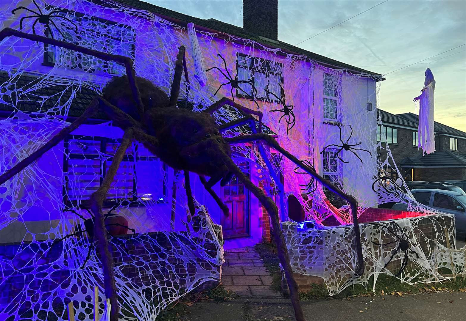 The haunted house in Lower Rainham Road, Gillingham, pictured last year