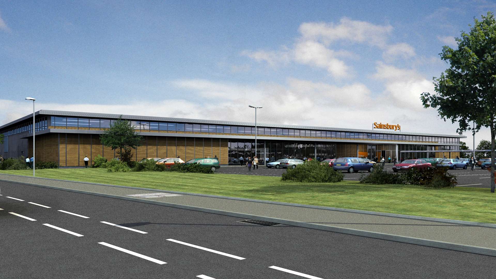 How the new Sainsbury's at Altira Business Park was set to look like