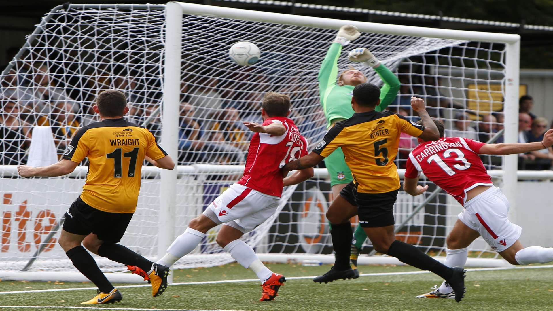 Maidstone's Alex Wynter heads home. Picture: Andy Jones