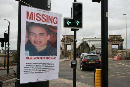 Witnesses are being sought after soldier Josh Thomas went missing near Rochester Bridge