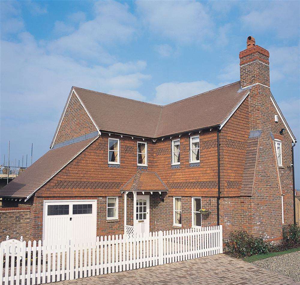 The Linton house type, one of the homes being built at Leigh, near Sevenoaks.