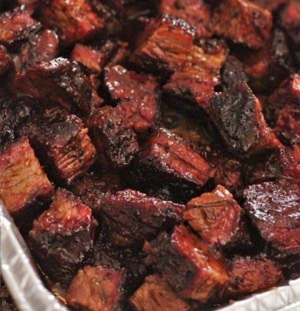 These brisket burnt ends are available as a side. Picture: The Korean Cowgirl