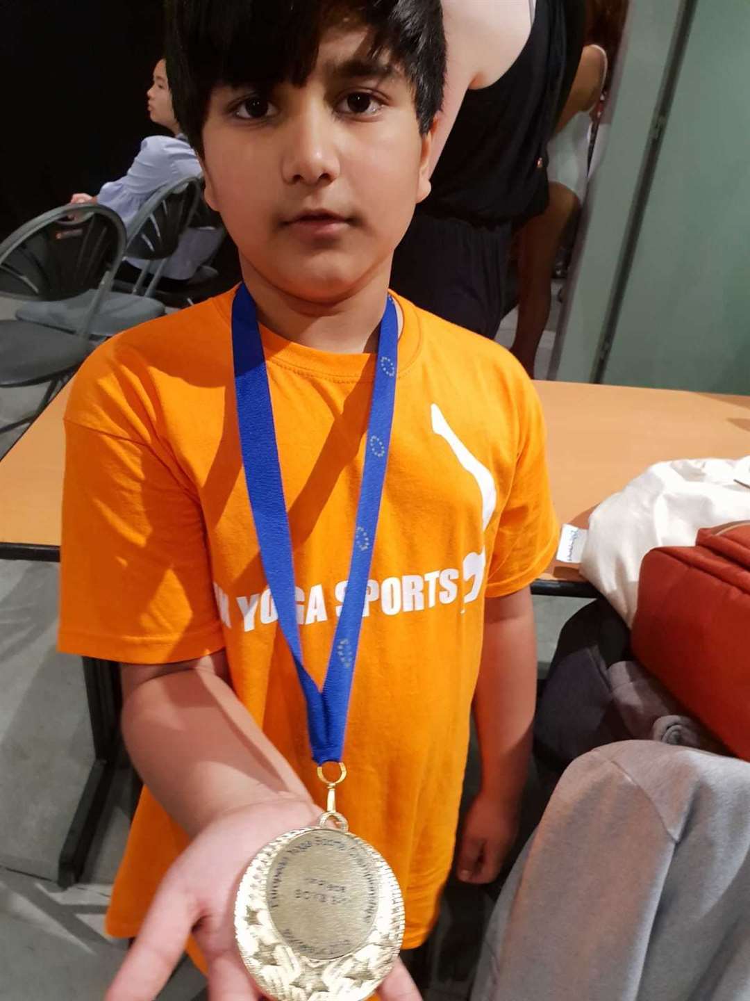 Ishwar Sharma with his medal (20287781)