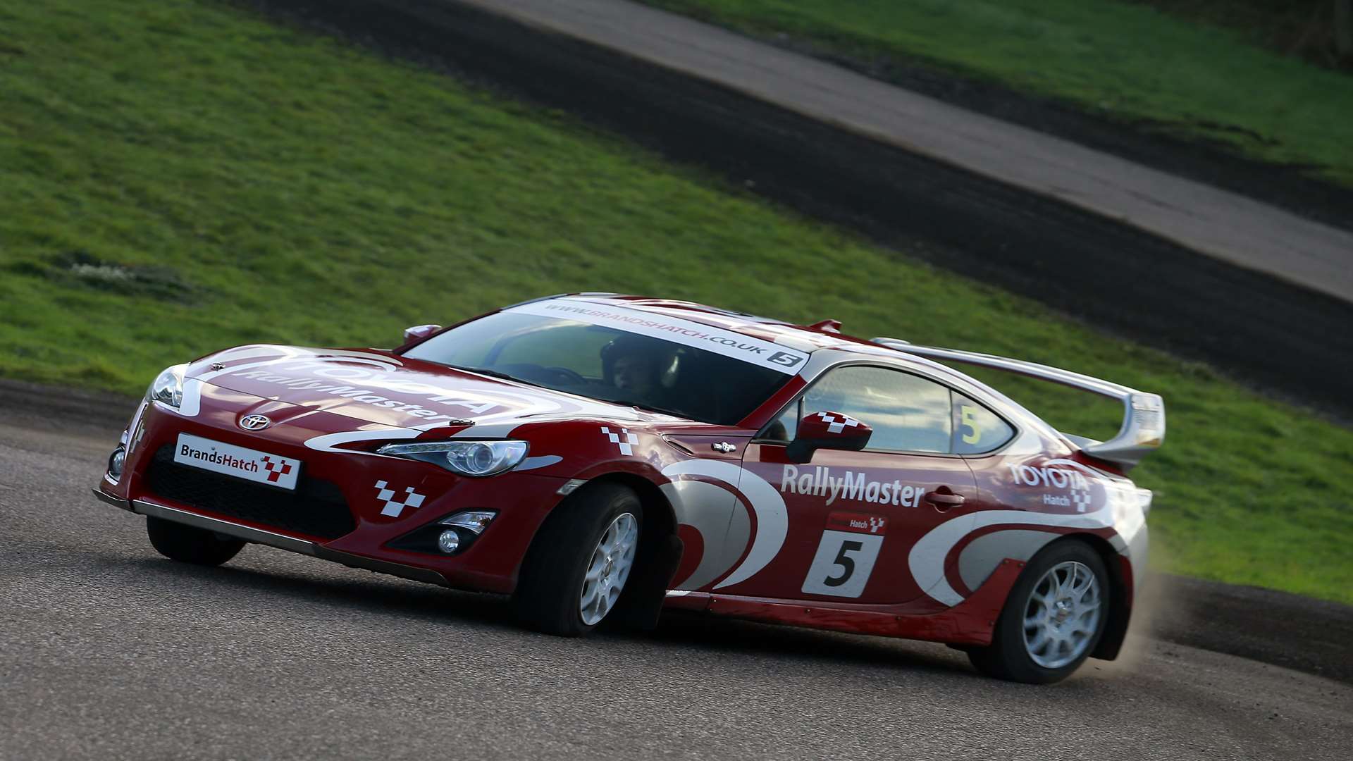 Reporter Dan Wright tries the Brands Hatch RallyMaster. Picture: Gary Hawkins