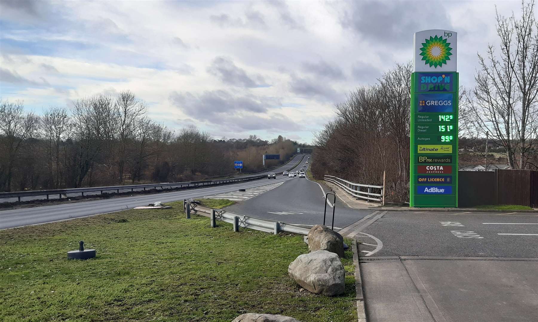 Drivers have been fined for speeding along the A20