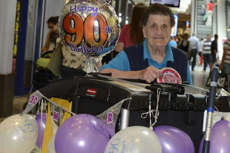 Cleaner Marjorie Rose is celebrating her 90th birthday