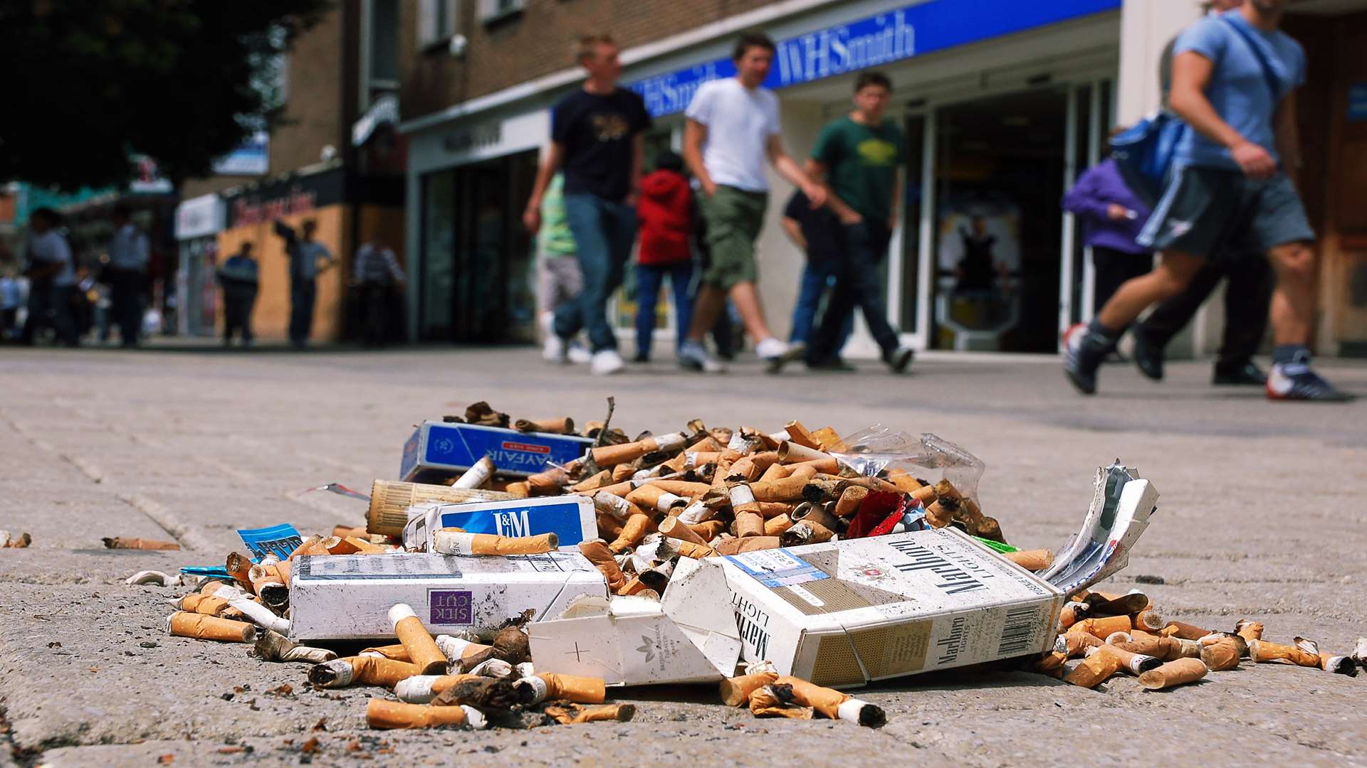 Cigarette litter is one of worse problems