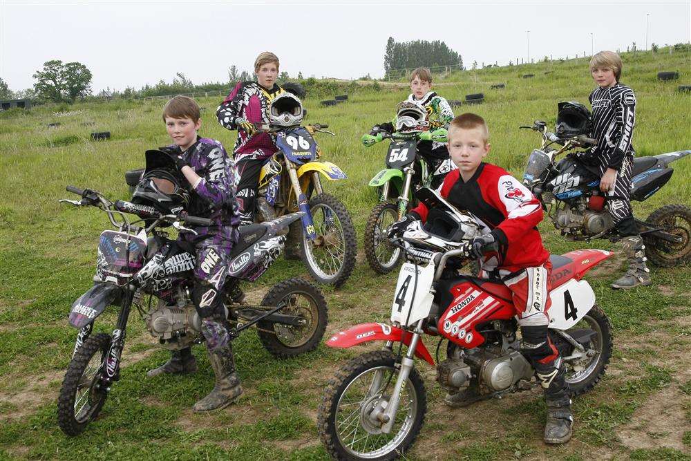 Land owner Phil Harris runs an off road bike track for local kids