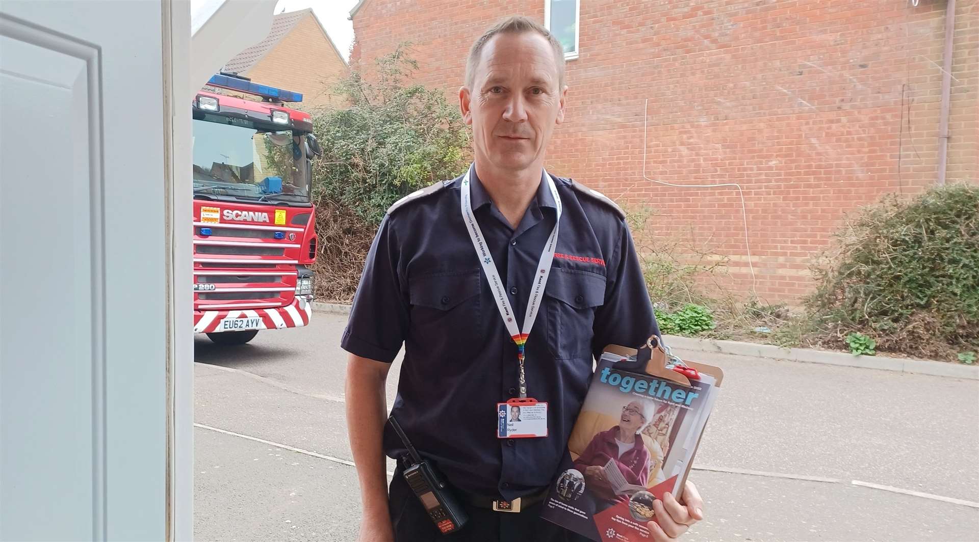 Neil Ryder, station manager at Sittingbourne fire station