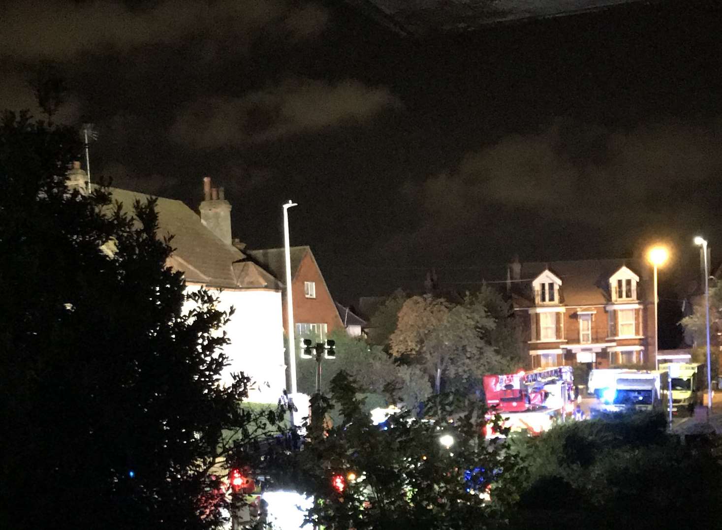 Emergency services at the scene in Northdown Avenue, Margate Picture: @XxHayzxX