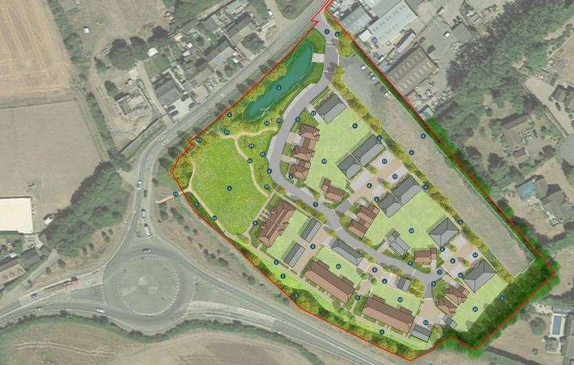 A plan for the 44 properties in St Mary Hoo. Picture: Esquire Developments