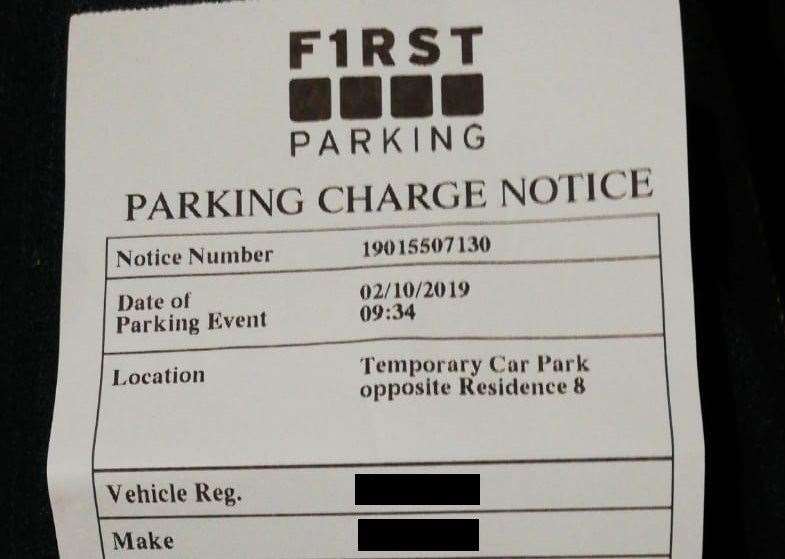 She received two parking tickets for £60