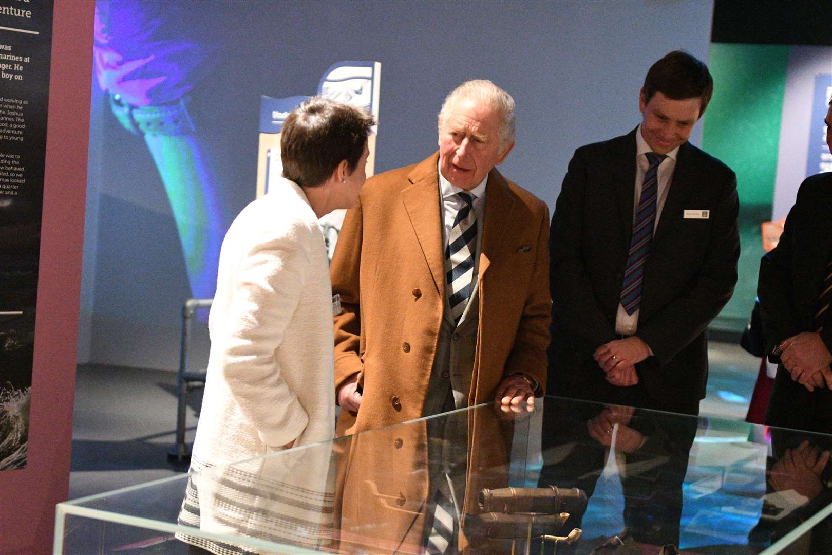 HRH touring the Diving Deep : HMS Invincible 1744 exhibition and meeting volunteers involved in the project. Picture: Barry Goodwin