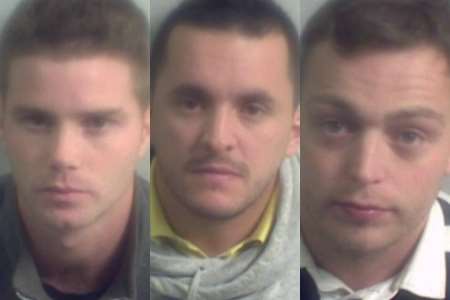 Drugs gang members Daniel Bridge, Lee Phillips and Daniel Dage