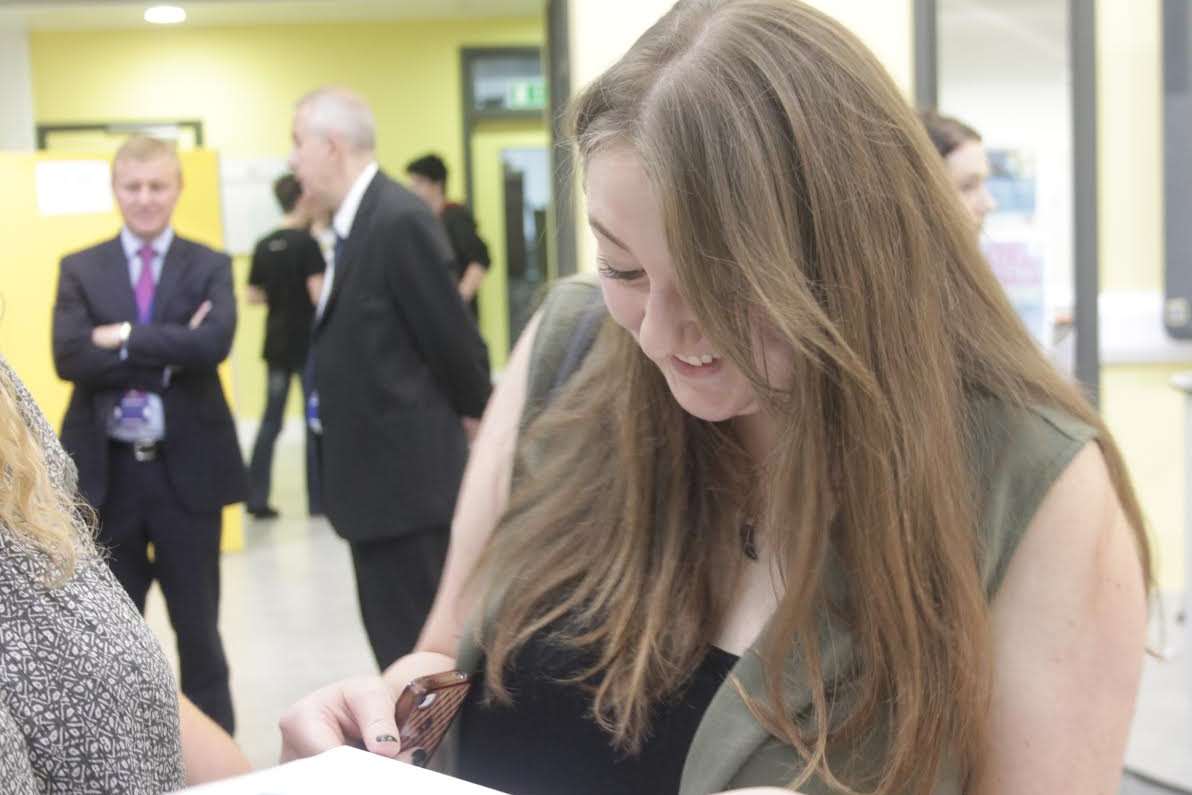 Longfield Academy pupil Emma Holmes achieved an A and two Bs