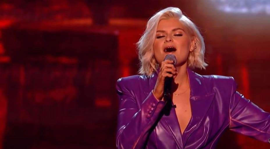 Olivia performing Hurt in the knockouts. Picture: ITV