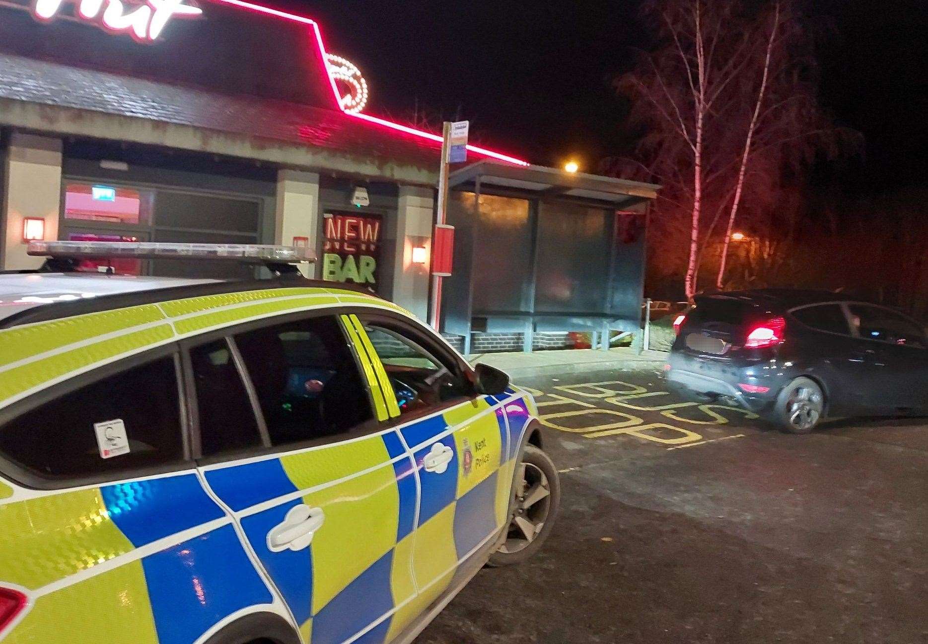 Police issued a Section 59 warning to the driver of a Ford Fiesta at Eureka Leisure Park in Ashford. Picture: Kent Police