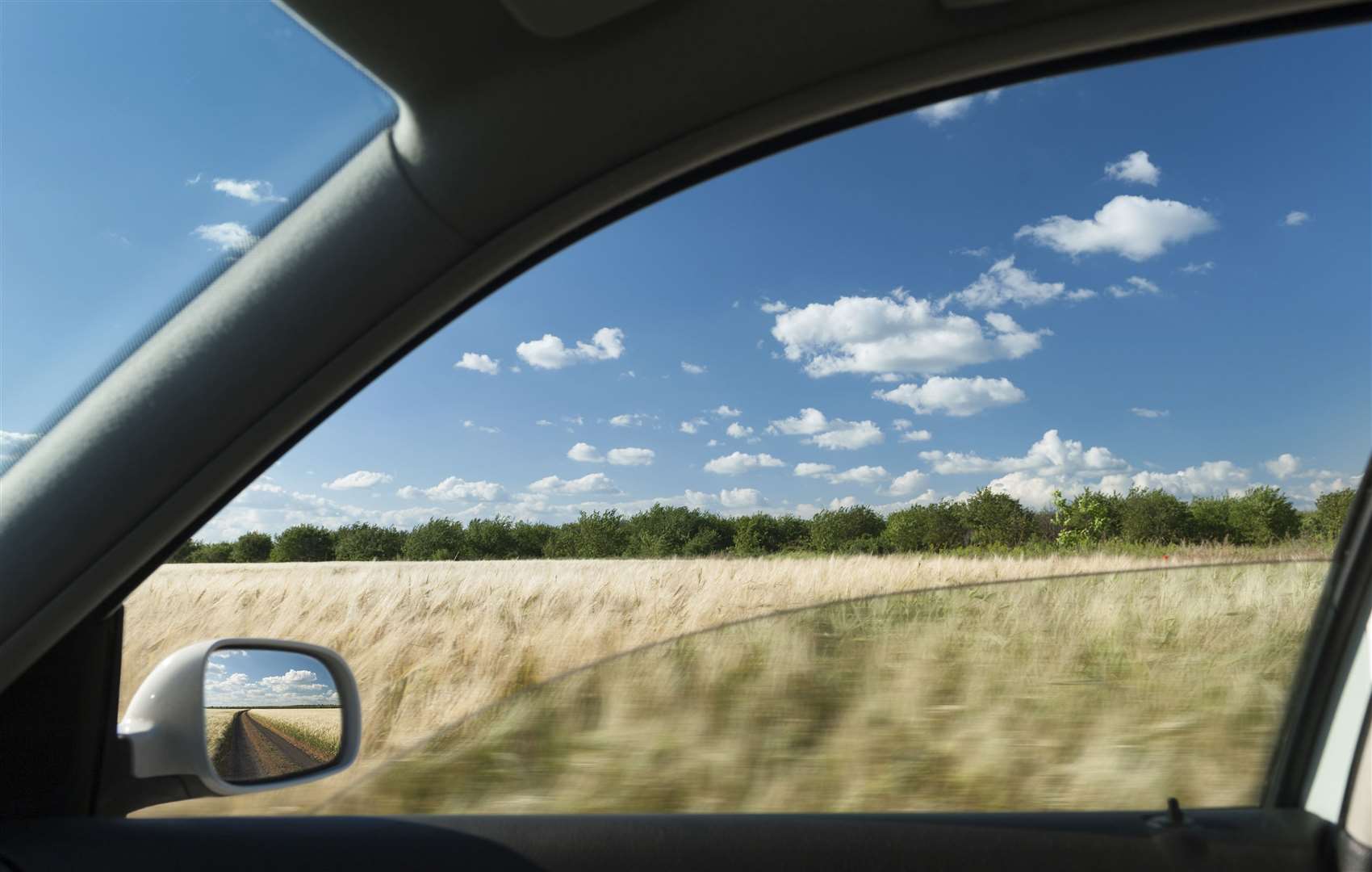 Driving with the car windows down is not advised for motorists with hay fever