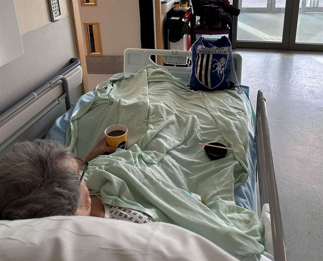Greta Woolley, 89, had to wait 72 hours for a bed on a ward at Medway Maritime Hospital. Picture: Jayne Woolley