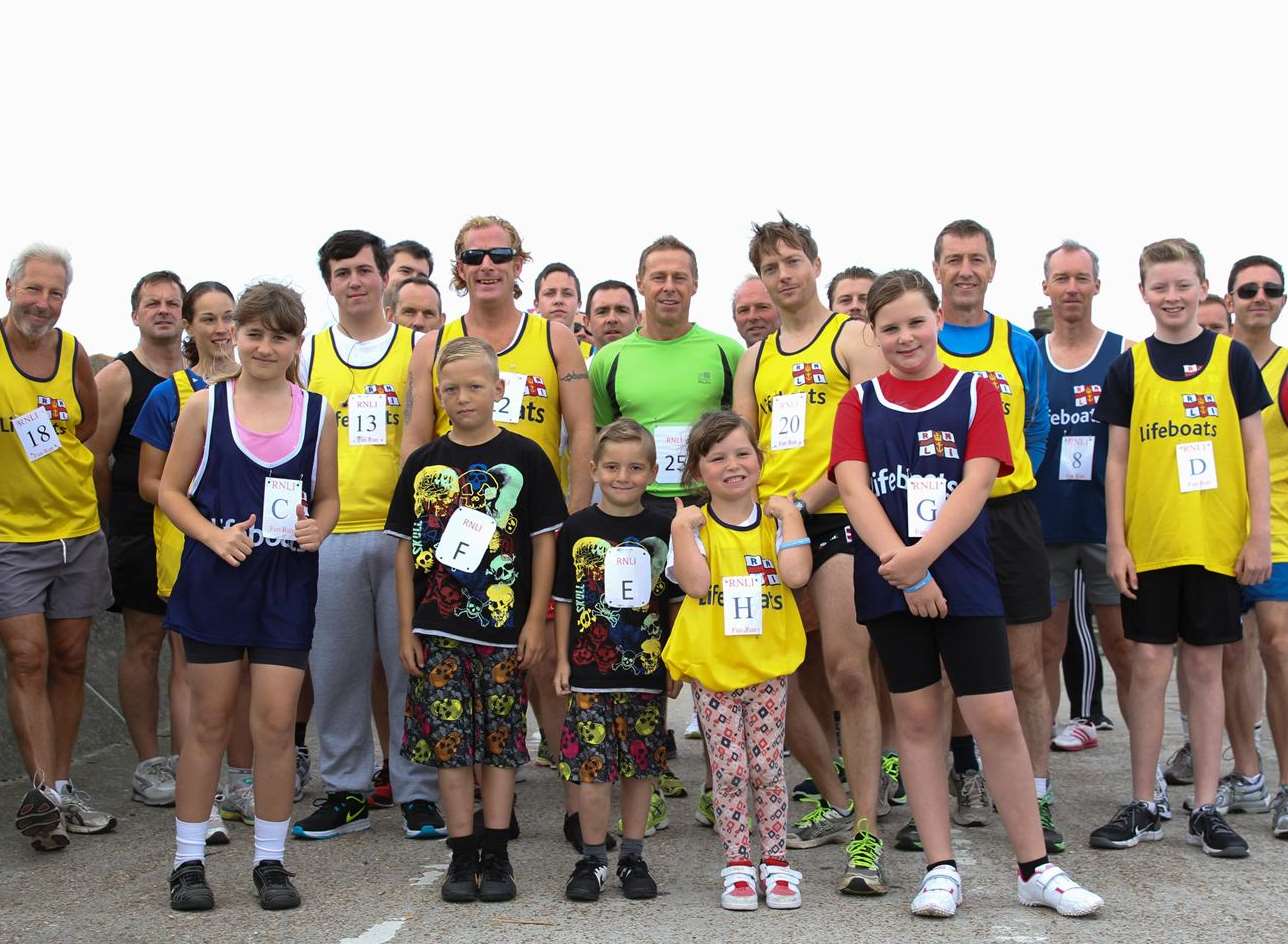 The runners at the start of the Sheerness Lifeboat fundraiser