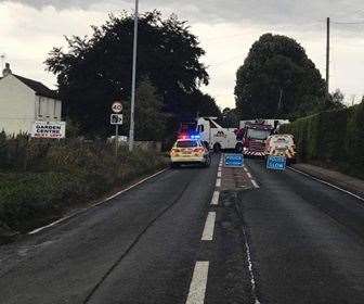 Emergency crews at the scene. Picture: Gary Westwell