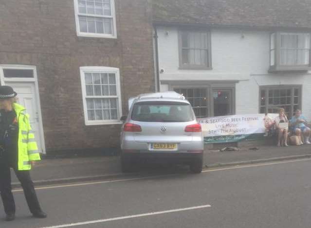 A car ended up hitting the Cinque Port Arms pub in a previous incident. Picture: Lily Bovingdon