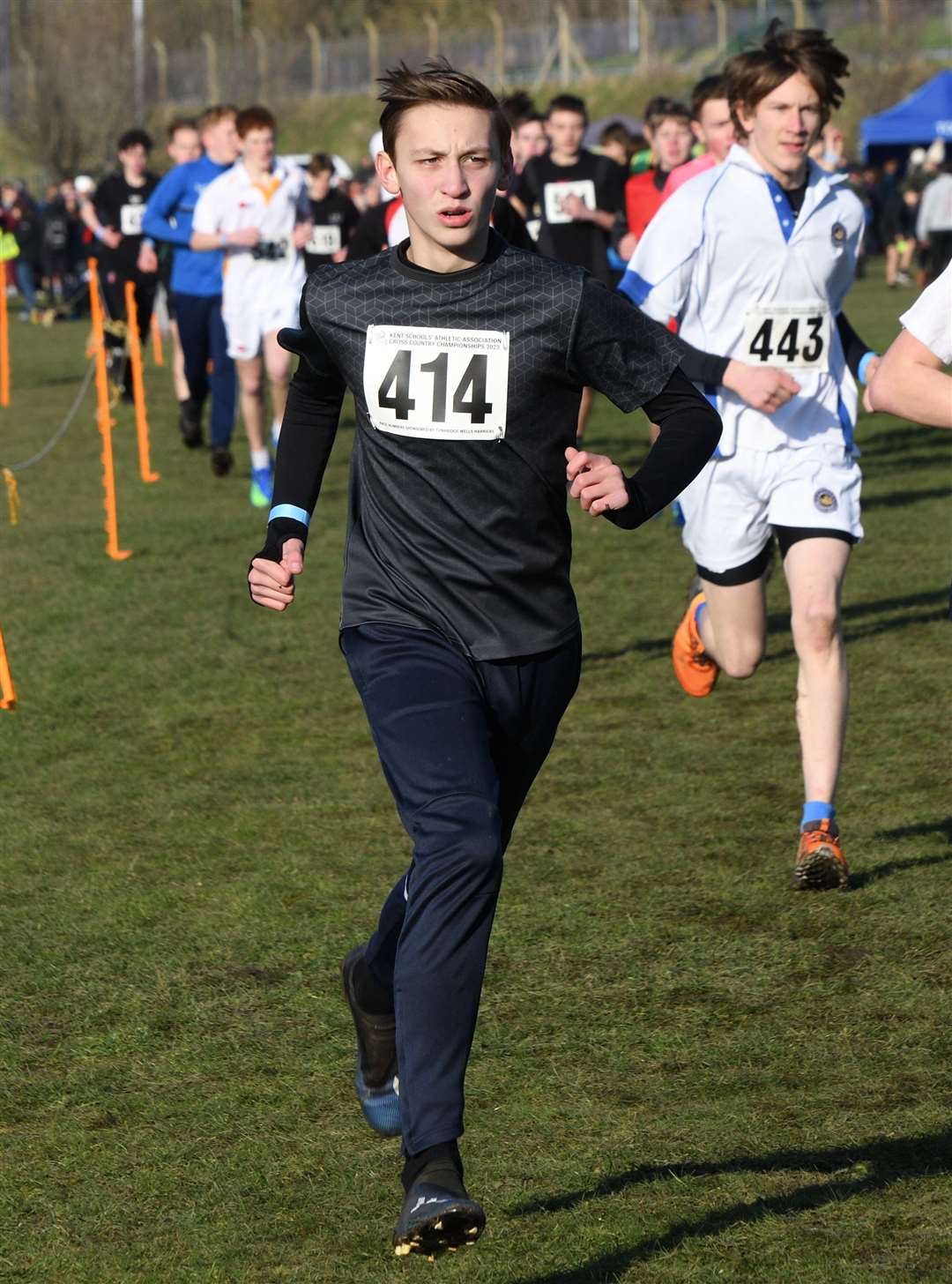 Bexley district's Parris Brockwell-Low in the intermediate boys' race. Picture: Simon Hildrew (62006090)