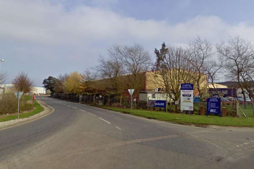 Lympne Industrial Estate where the theft took place. Picture: Google