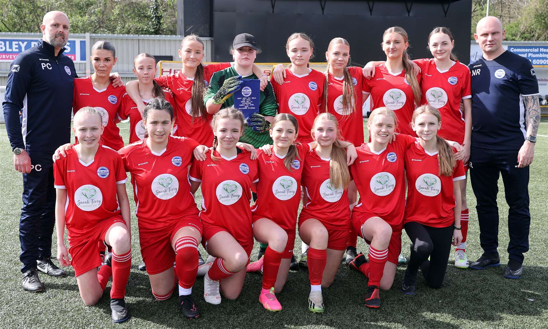 Aylesford - beaten in the Kent Merit Under-15 Girls Cup Final. Picture: PSP Images
