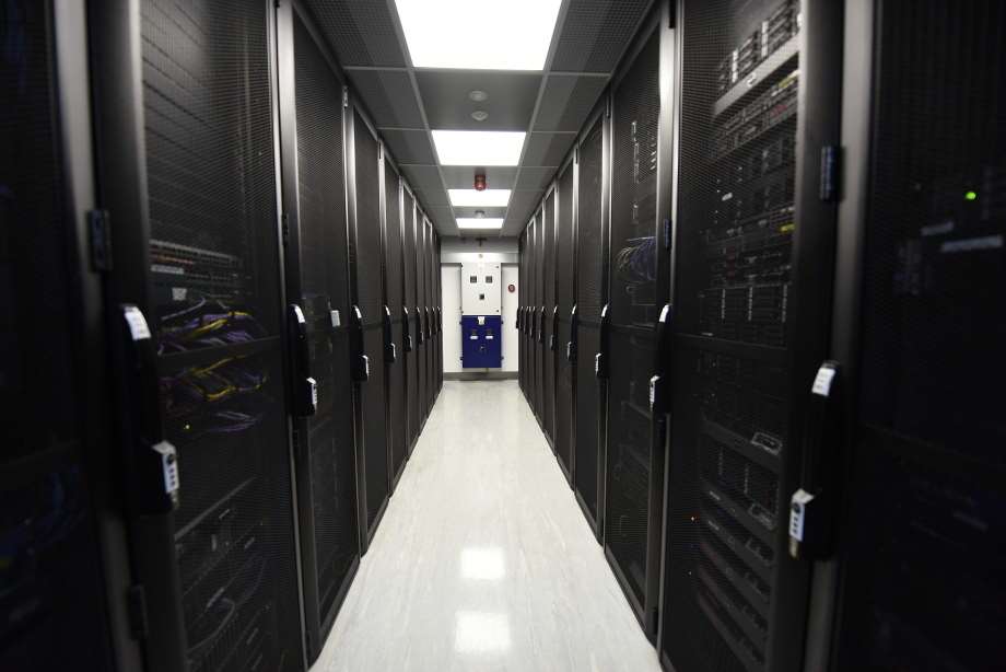 Servers in the racks at Custodian Data Centre handle £1.5 billion of revenue a year