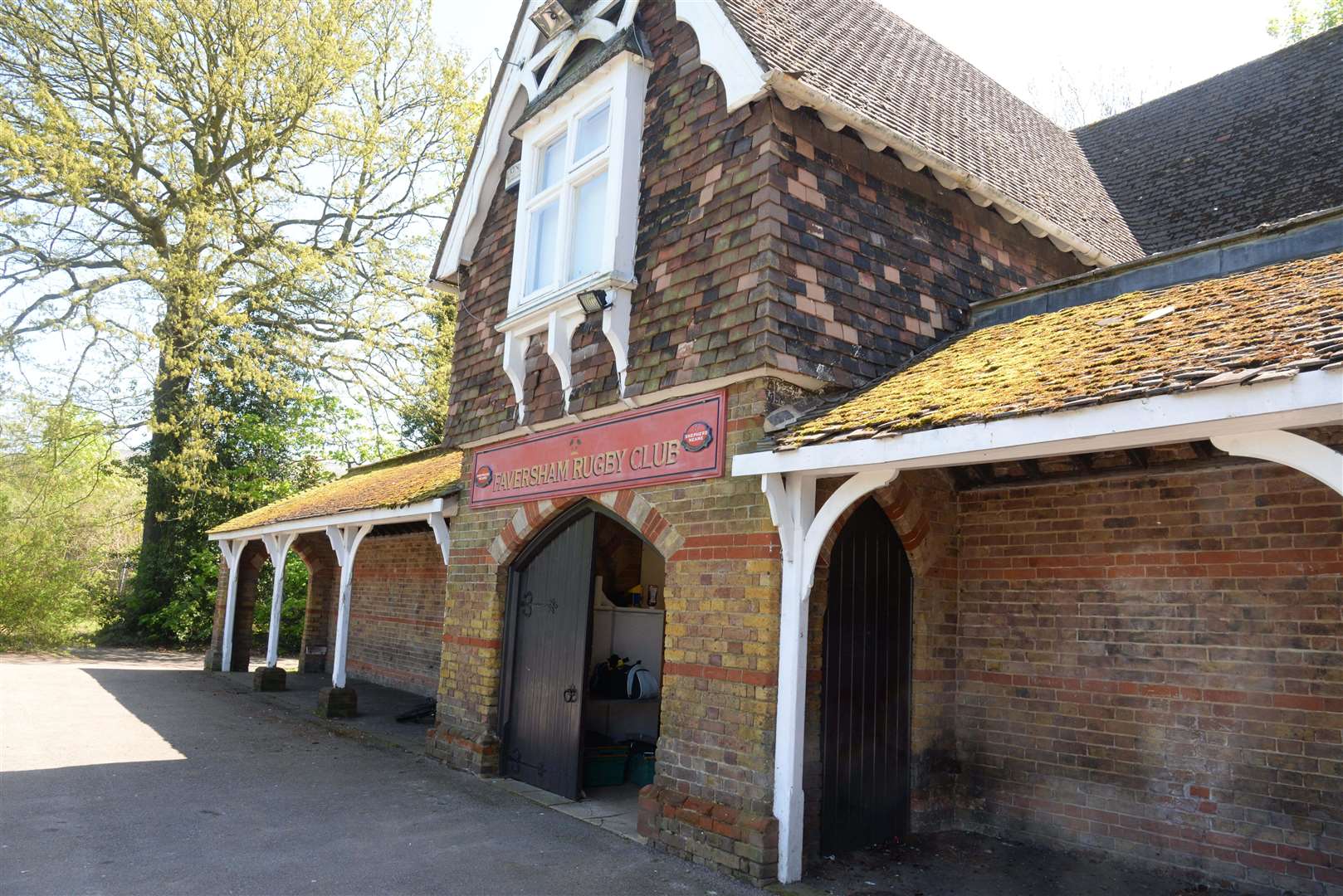 Faversham Recreation Ground's lodge, which will be refurbished as part of the project.