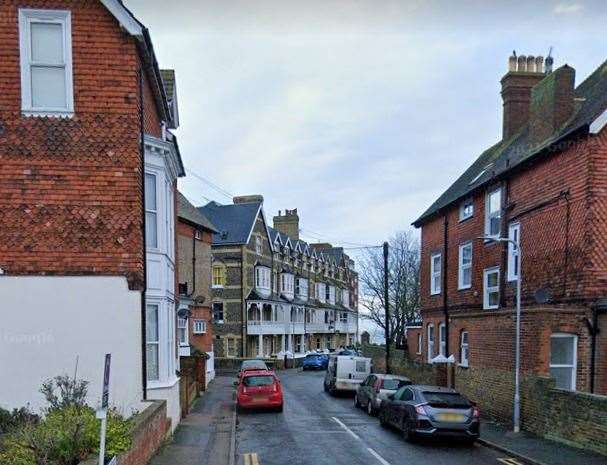 The attempted robbery happened in Egbert Road, Westgate-on-Sea. Picture: Google Street View