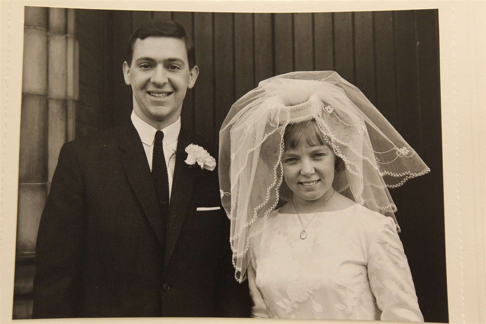 Michael Brown with his wife Pamela, on their wedding day 50 years ago