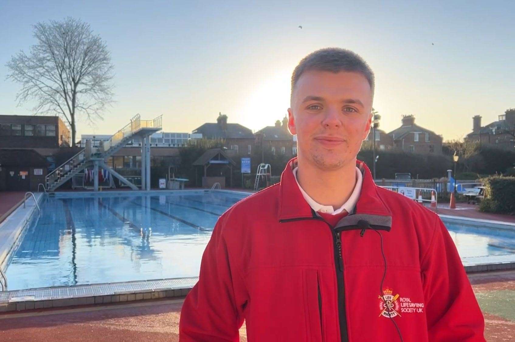 Faversham Pools' duty manager, Lewis Waters. Picture: Megan Carr