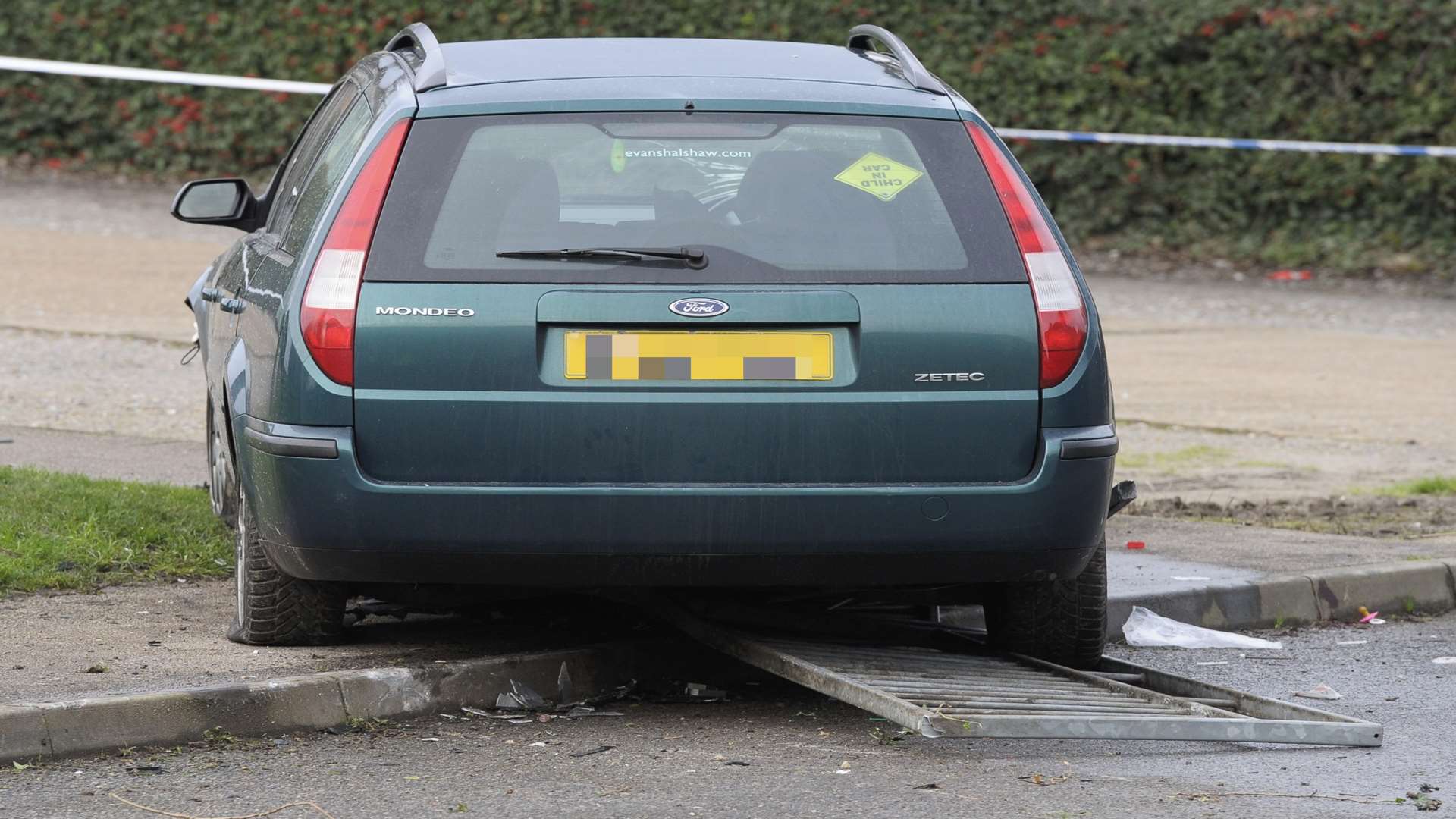 The car involved in the hit-and-run in Gillingham. Picture: Andy Payton