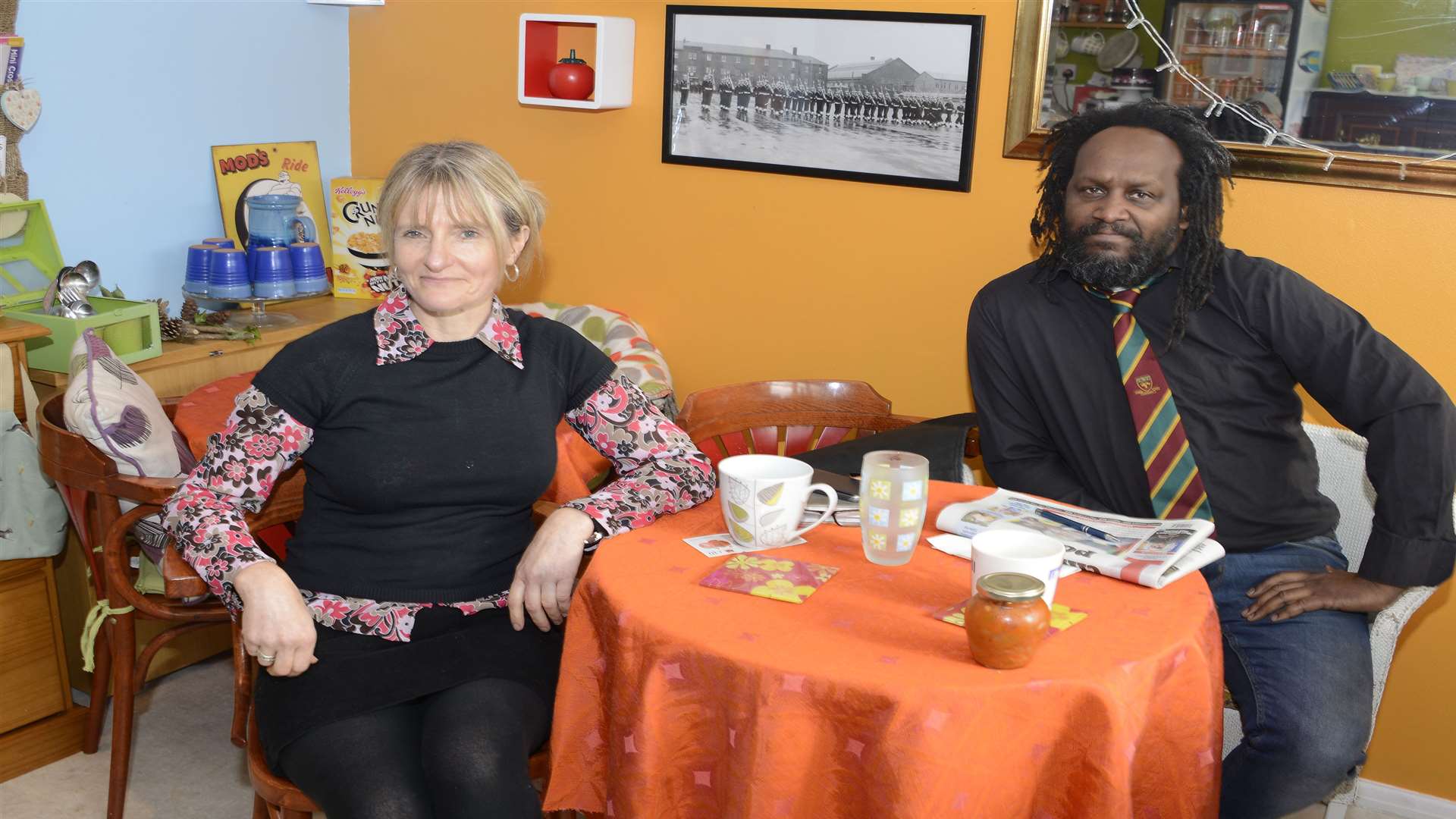 Park Cafe owner Elinor Crockford and Tyrone Harewoodare are to put on a Christmas Day Lunch for anyone on their own