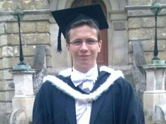 James on his graduation day at Oxford University