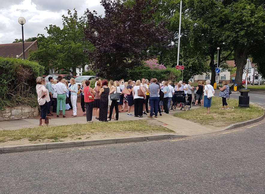 People were evacuated from the hospital. Picture: James Melia