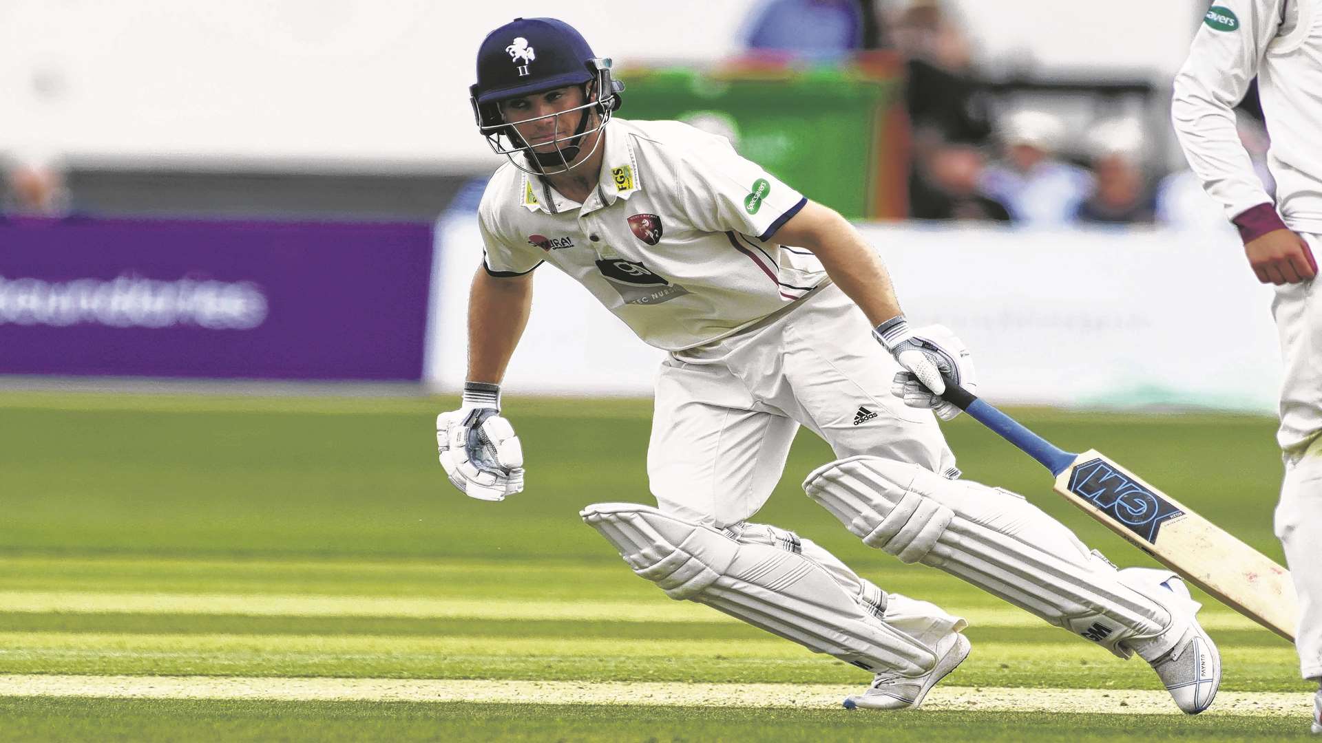 Sean Dickson during his record-breaking innings at Beckenham. Picture: Barry Goodwin