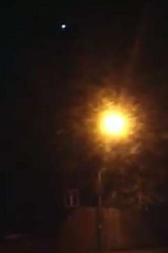A mystery light hovers over a Wincheap street