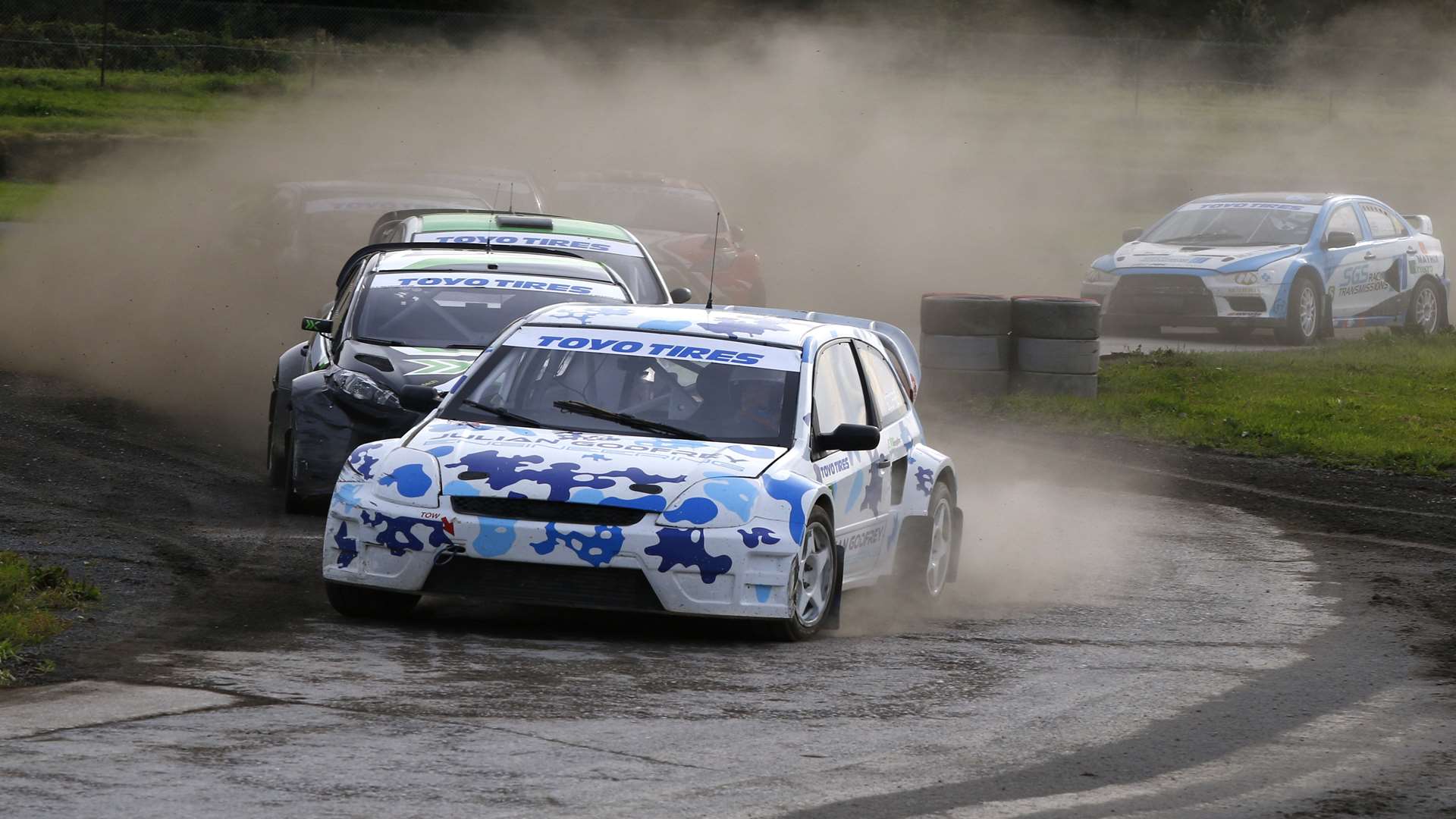 Julian Godfrey is leading the championship by 10 points. Picture: RallycrossBRX.com