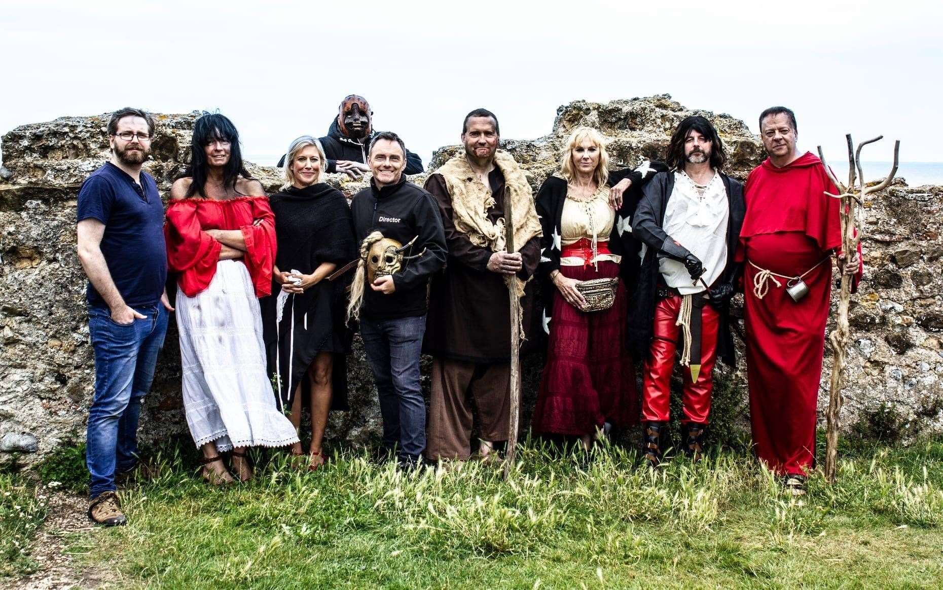 Cast and crew at Reculver near Herne Bay. Picture: Chris Nelthorpe