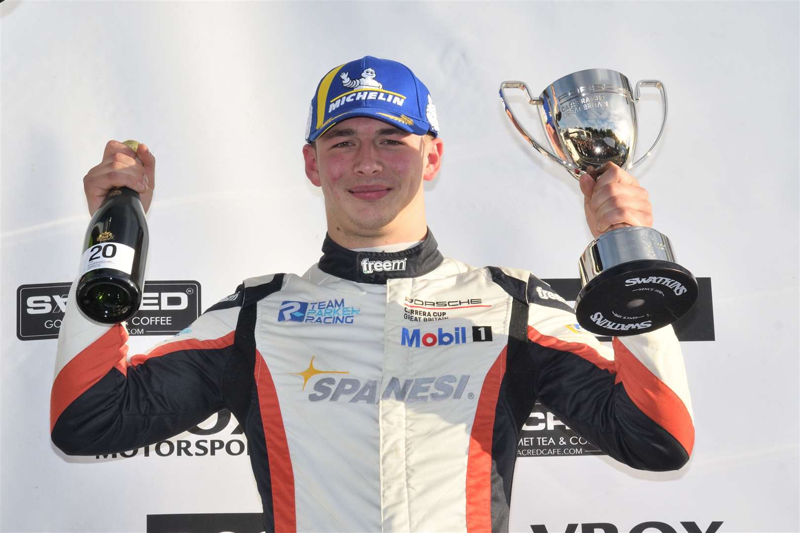 Maidstone's Kiern Jewiss scored six wins in Porsche Carrera Cup GB in 2022