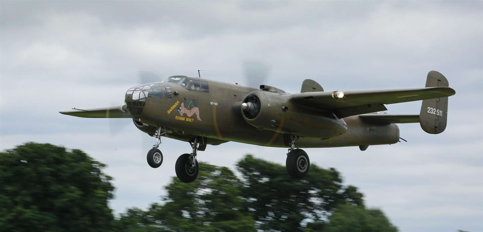 The B25 Mitchell from the Dutch Airforce at a previous show. Picture: Martin Apps