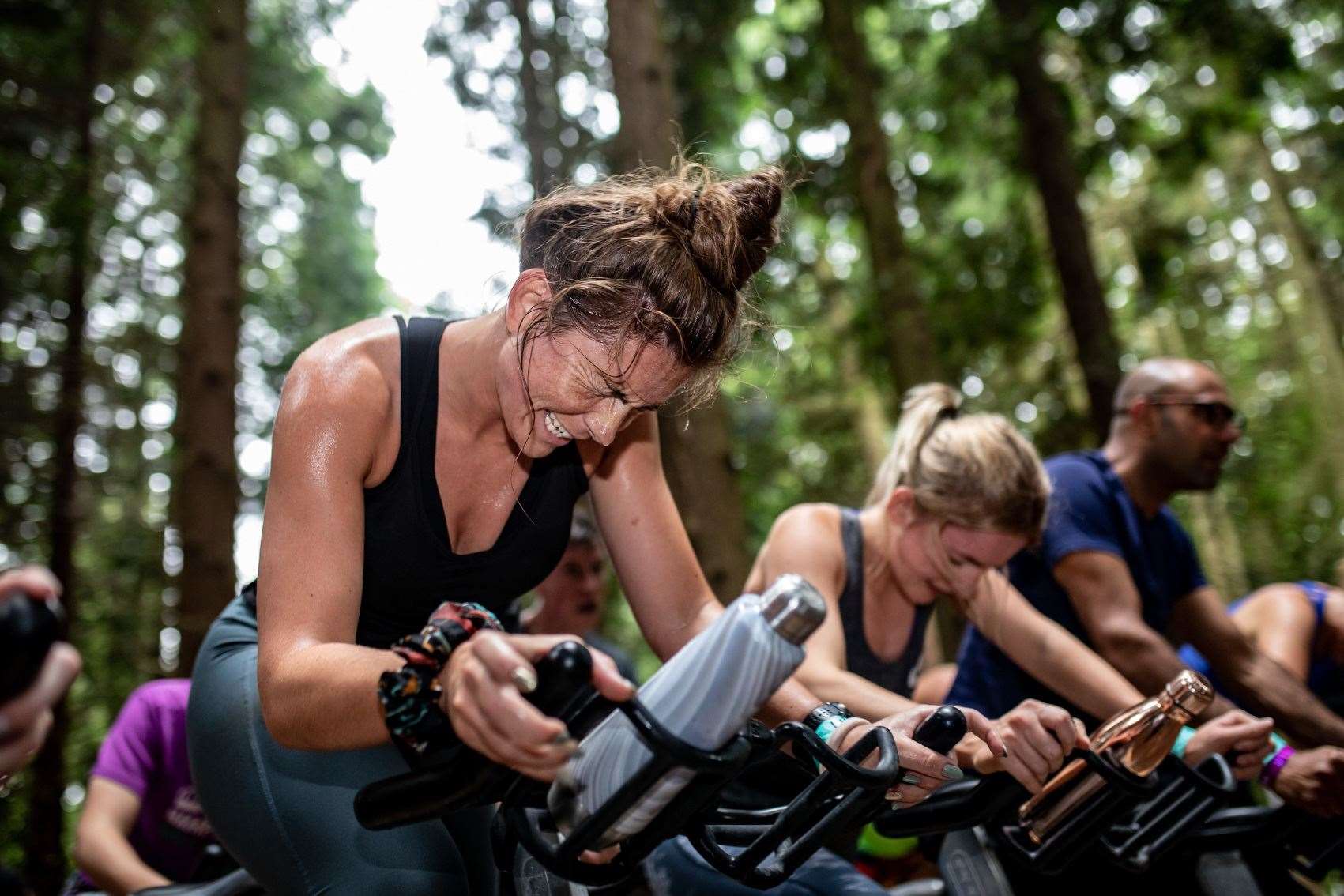 Visitors can take part in exercise classes, trail hikes and cycles, bootcamps and more. Picture: LoveFit